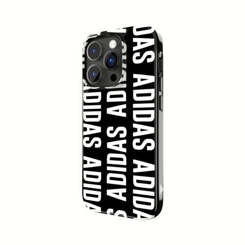 Adidas รุ่น Snap Case Logo - เคส iPhone 14 Pro - สี Black/White - Image 4