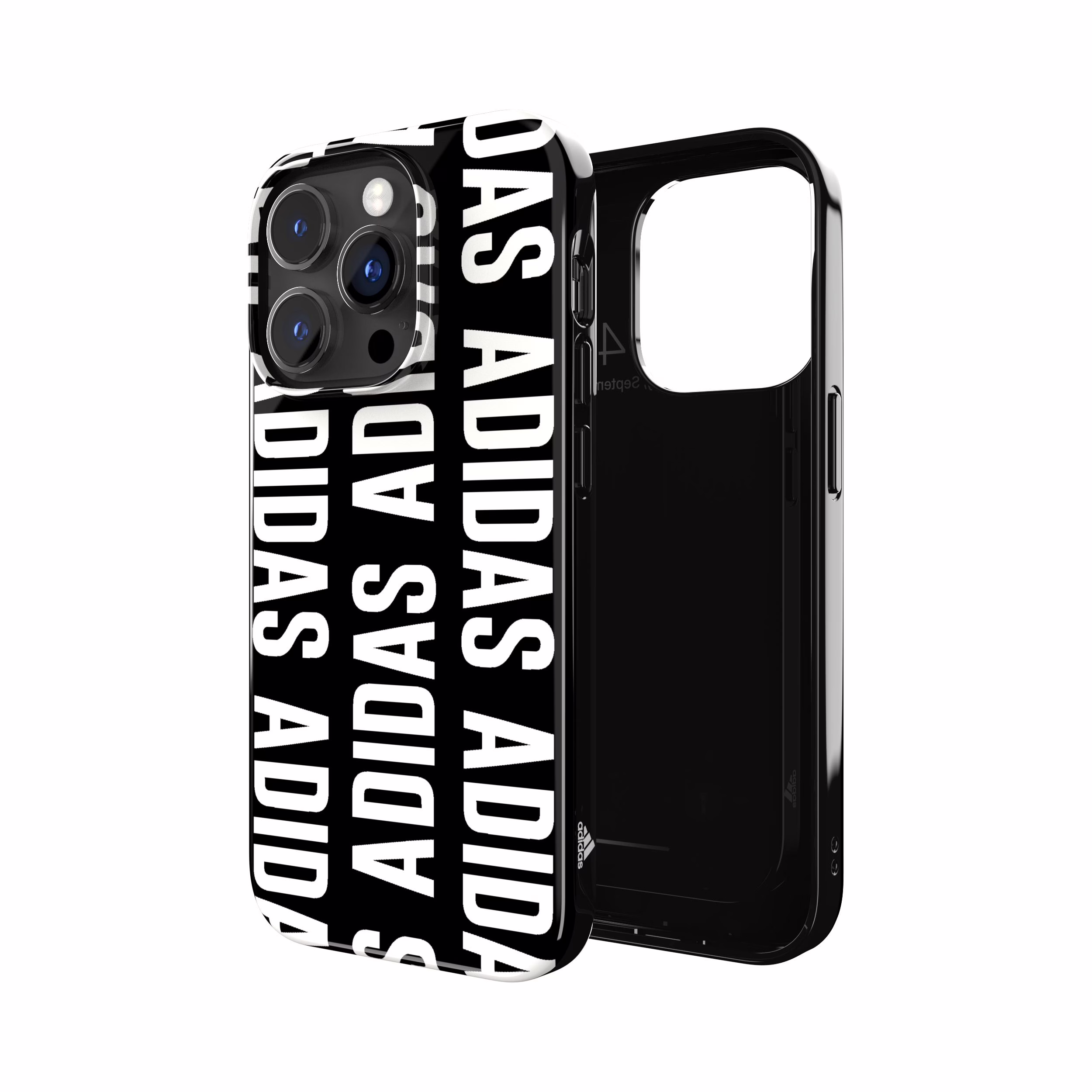 Adidas รุ่น Snap Case Logo - เคส iPhone 14 Pro - สี Black/White