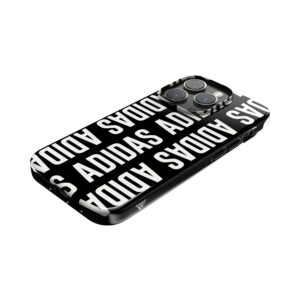 Adidas รุ่น Snap Case Logo - เคส iPhone 14 Pro - สี Black/White