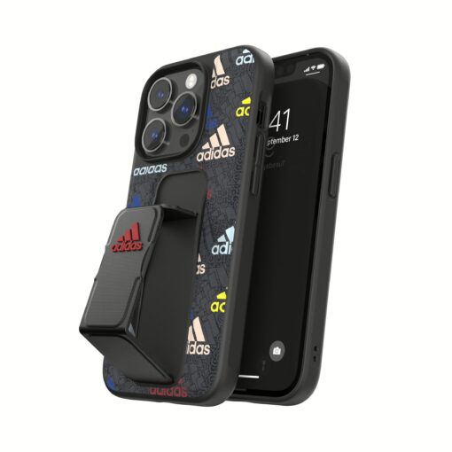 Adidas รุ่น Grip Case - เคส iPhone 14 Pro - สี Black/Colourful - Image 11