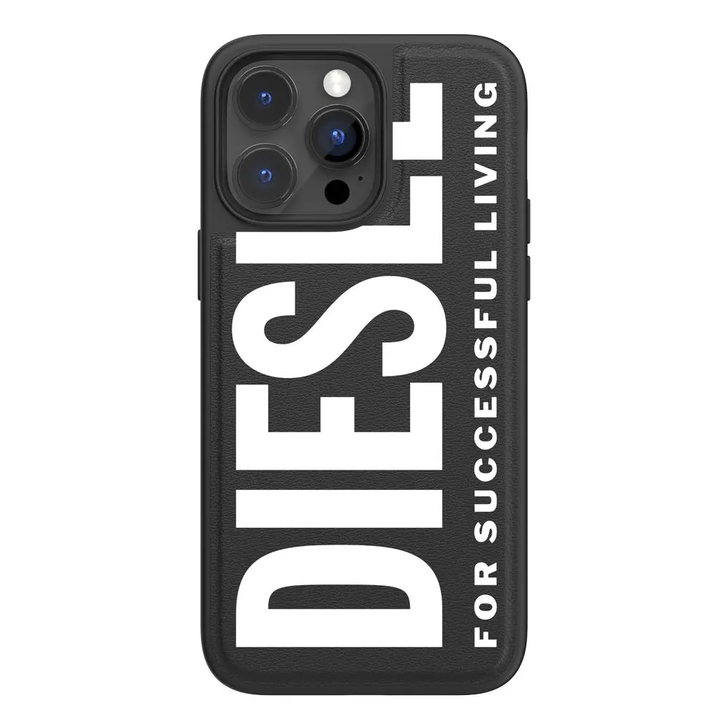 Diesel รุ่น Moulded Case Core - เคส iPhone 14 Pro Max - สี Black/White