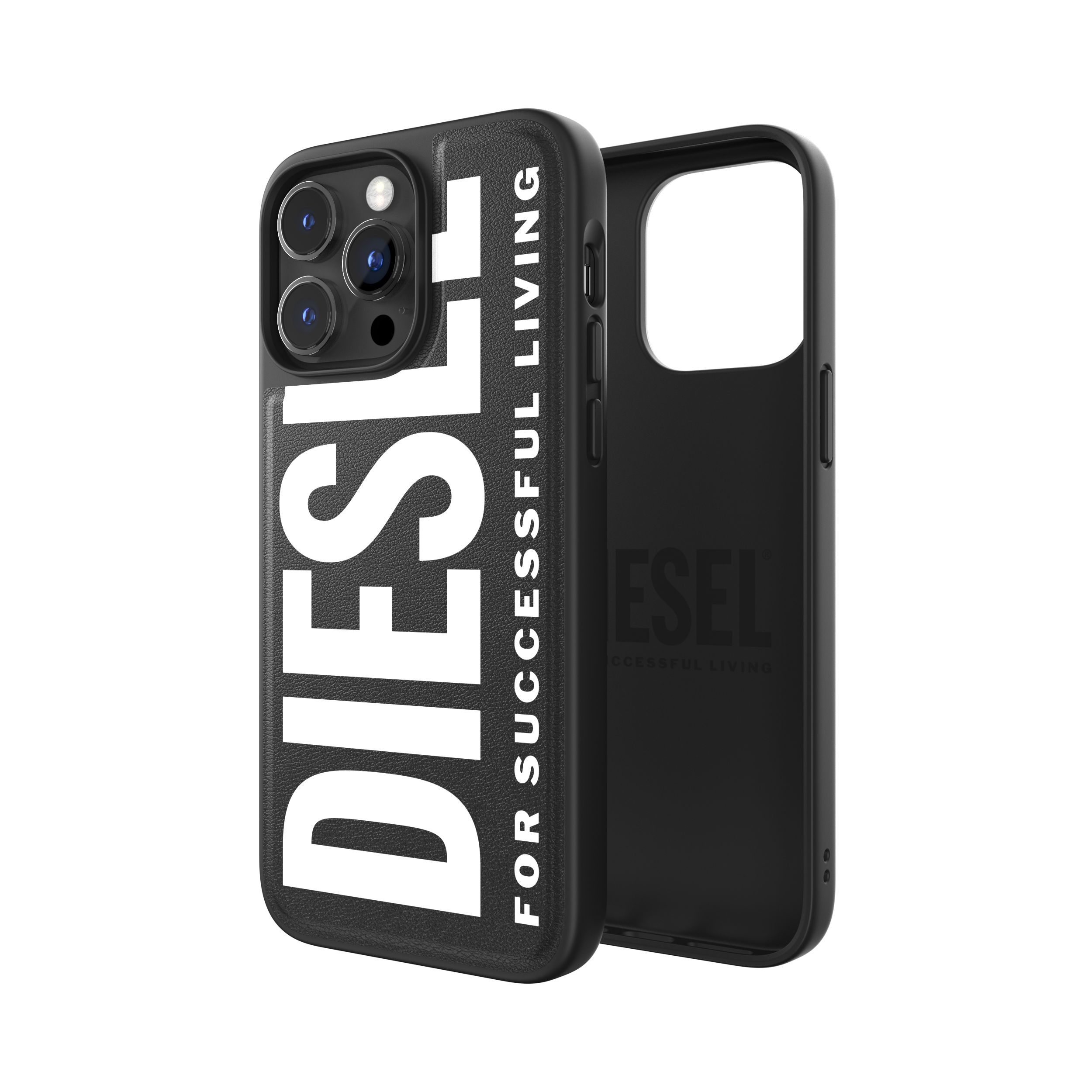 Diesel รุ่น Moulded Case Core - เคส iPhone 14 Pro Max - สี Black/White