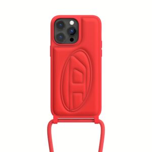 Diesel รุ่น Clear Necklace Case Diesel Graphic - เคส iPhone 14 Pro Max - สี Red 14 Diesel รุ่น Clear Necklace Case Diesel Graphic - เคส iPhone 14 Pro Max - สี Red