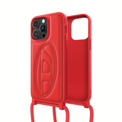 Diesel รุ่น Clear Necklace Case Diesel Graphic - เคส iPhone 14 Pro Max - สี Red - Image 8
