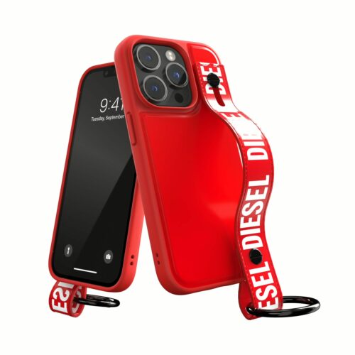 Diesel รุ่น Handstrap Case - เคส iPhone 14 Pro - สี Red/White - Image 2