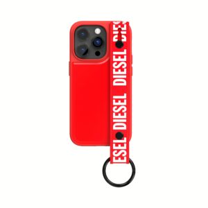 Diesel รุ่น Handstrap Case - เคส iPhone 14 Pro - สี Red/White