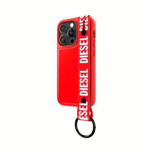 Diesel รุ่น Handstrap Case - เคส iPhone 14 Pro - สี Red/White - Image 4