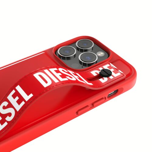 Diesel รุ่น Handstrap Case - เคส iPhone 14 Pro - สี Red/White - Image 7