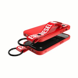 Diesel รุ่น Handstrap Case - เคส iPhone 14 Pro - สี Red/White