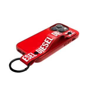 Diesel รุ่น Handstrap Case - เคส iPhone 14 Pro - สี Red/White