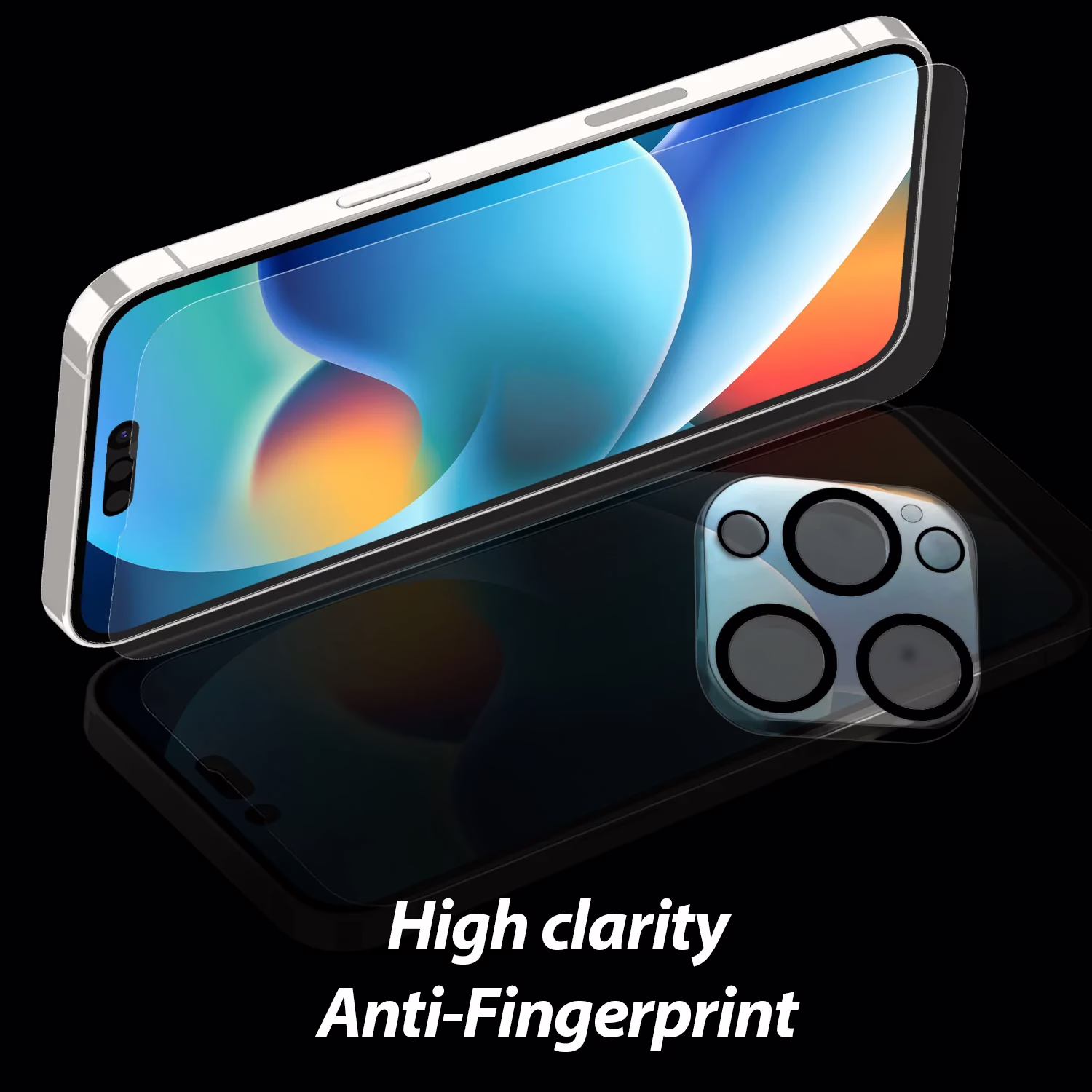 Whitestone EZ Glass - ฟิล์มกระจก iPhone 14 Pro (ชุดฟิล์มหน้าจอ+เลนส์กล้อง 3 เซต)