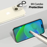 Whitestone EZ Glass - ฟิล์มกระจก iPhone 14 Plus (ชุดฟิล์มหน้าจอ+เลนส์กล้อง 3 เซต)