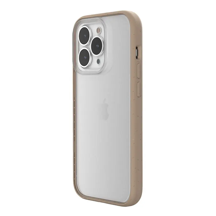 Woodcessories รุ่น Clear Case - เคส iPhone 14 Pro Max - สี Taupe