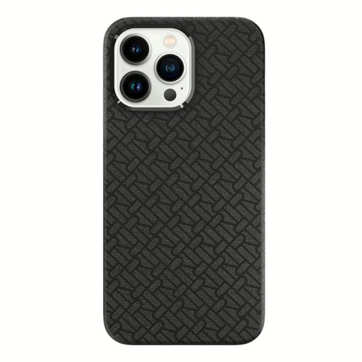 Richmond & Finch - เคส iPhone 14 Pro - ลาย Black Vegan Leather