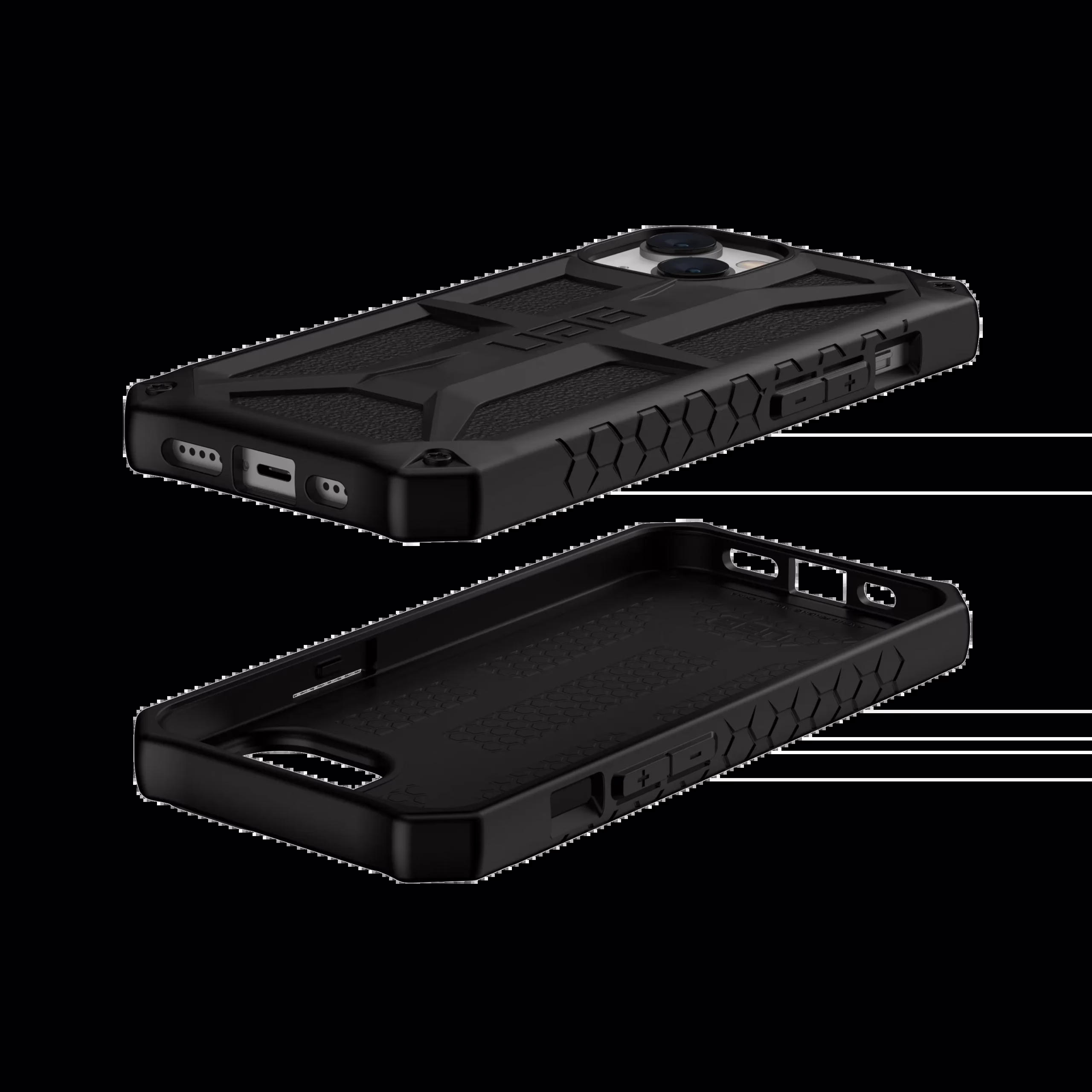 UAG รุ่น Monarch - เคส iPhone 14/13 - สี Black