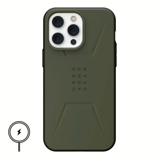 UAG รุ่น Civilian with Magsafe - เคส iPhone 14 Pro Max - สี Olive