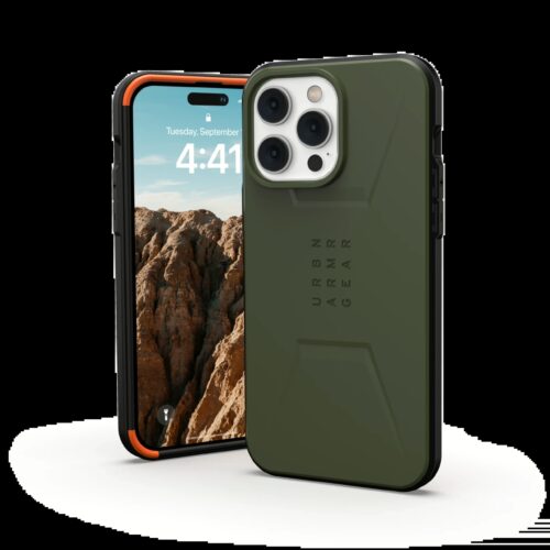 UAG รุ่น Civilian with Magsafe - เคส iPhone 14 Pro Max - สี Olive - Image 5