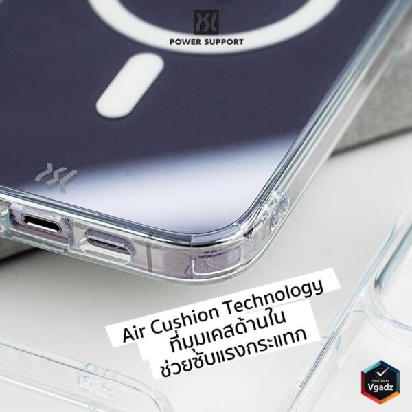 Power Support รุ่น Air Jacket Hybrid - เคส iPhone 14 Pro - สี Clear