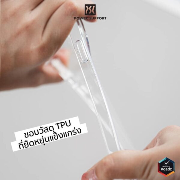 Power Support รุ่น Air Jacket Hybrid - เคส iPhone 14 Pro - สี Clear