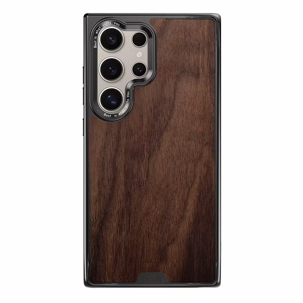 Hoda รุ่น Diverse Case Military Standard with Magnetic - เคส Galaxy S24 Ultra - ลาย Walnut