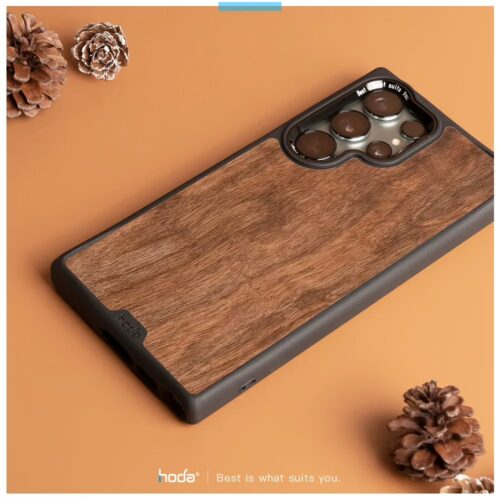 Hoda รุ่น Diverse Case Military Standard with Magnetic - เคส Galaxy S24 Ultra - ลาย Walnut - Image 5