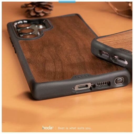 Hoda รุ่น Diverse Case Military Standard with Magnetic - เคส Galaxy S24 Ultra - ลาย Walnut - Image 6