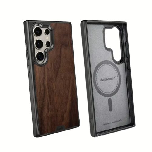 Hoda รุ่น Diverse Case Military Standard with Magnetic - เคส Galaxy S24 Ultra - ลาย Walnut - Image 4