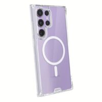 Hoda รุ่น Crystal Pro Magnetic Glass Case Military Standard - เคส Galaxy S24 Ultra - สี Clear