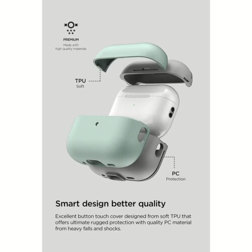 VRS รุ่น Modern - เคส Airpods Pro 2 - สี Marine Green - Image 3