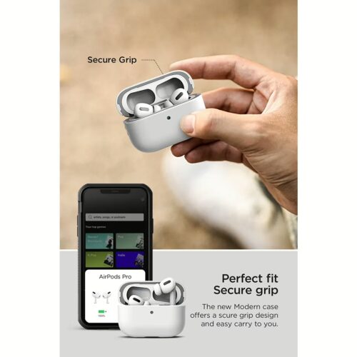 VRS รุ่น Modern - เคส Airpods Pro 2 - สี White - Image 7