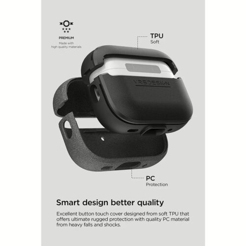 VRS รุ่น Modern - เคส Airpods Pro 2 - สี Sand Stone - Image 3