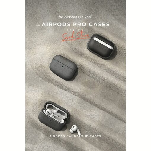 VRS รุ่น Modern - เคส Airpods Pro 2 - สี Sand Stone - Image 14