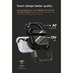 VRS รุ่น Terra Guard Ultimate - เคส Airpods Pro 2 - สี Metal Black