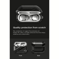VRS รุ่น Terra Guard Ultimate - เคส Airpods Pro 2 - สี Metal Black