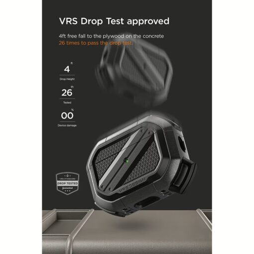 VRS รุ่น Terra Guard Ultimate - เคส Airpods Pro 2 - สี Metal Black - Image 7