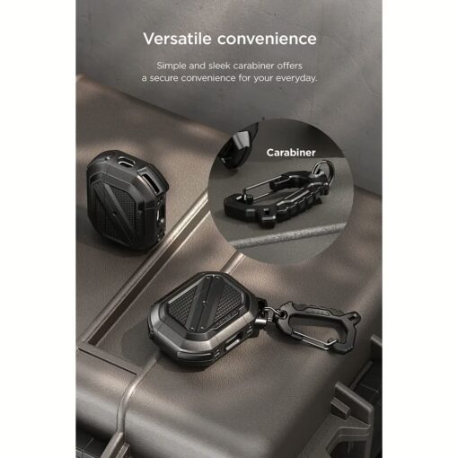 VRS รุ่น Terra Guard Ultimate - เคส Airpods Pro 2 - สี Metal Black - Image 12