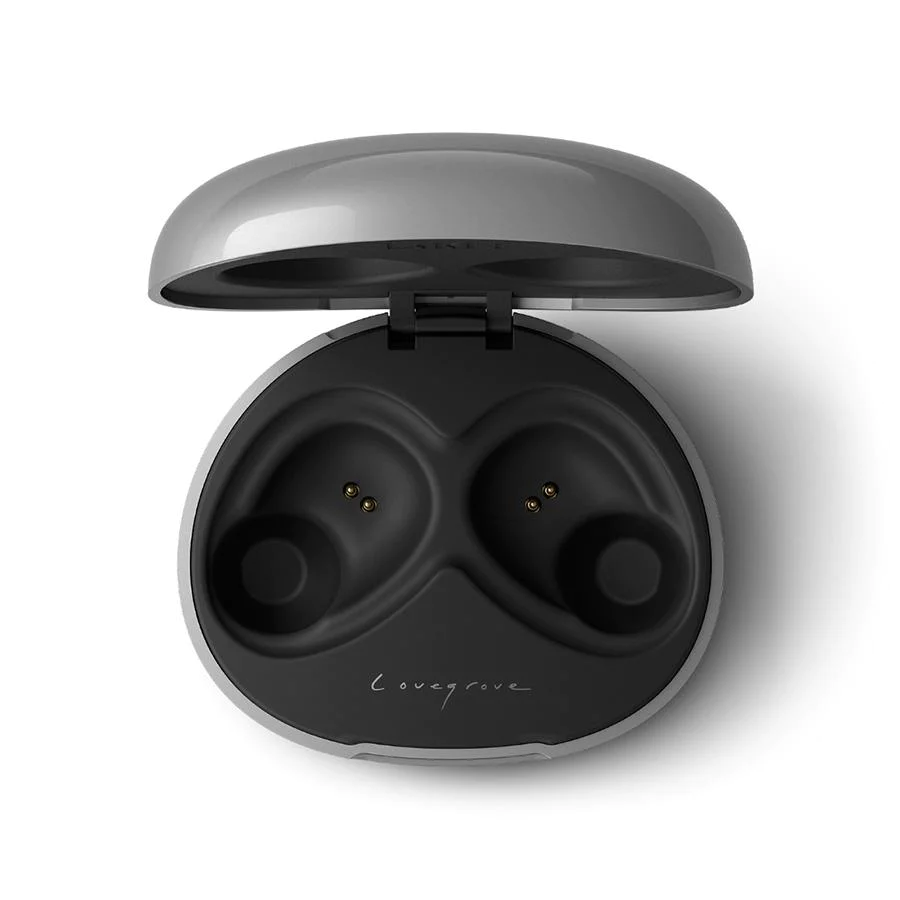 หูฟัง KEF รุ่น Mu3 Noise Cancelling True Wireless Earphones - สี Silver Grey