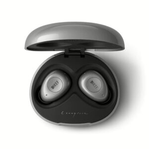 หูฟัง KEF รุ่น Mu3 Noise Cancelling True Wireless Earphones - สี Silver Grey