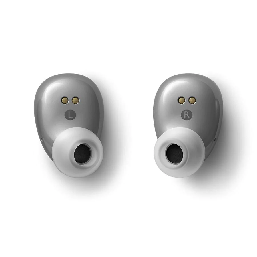 หูฟัง KEF รุ่น Mu3 Noise Cancelling True Wireless Earphones - สี Silver Grey