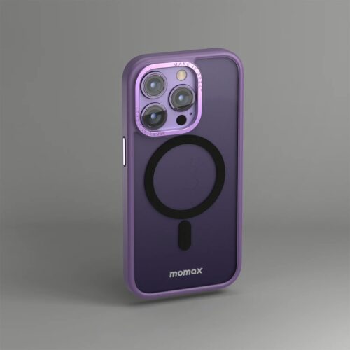 เคส Momax รุ่น Hybrid Magnetic Case with Metal Ring - iPhone 14 Pro Max - สีม่วง - Image 3