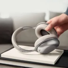หูฟัง KEF รุ่น Mu7 Noise Cancelling Over Ear Wireless Headphones - สี Silver Grey - Image 14