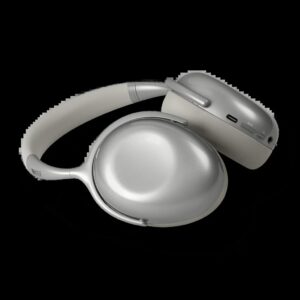 หูฟัง KEF รุ่น Mu7 Noise Cancelling Over Ear Wireless Headphones - สี Silver Grey
