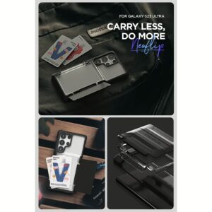 VRS รุ่น Neo Flip - เคส Galaxy S23 Ultra - สี Black/Black