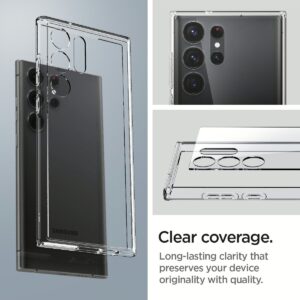 Spigen รุ่น Ultra Hybrid - เคส Galaxy S23 Ultra - สี Crystal Clear