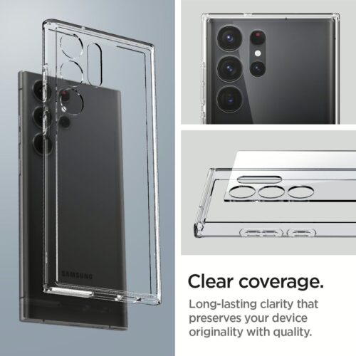 Spigen รุ่น Ultra Hybrid - เคส Galaxy S23 Ultra - สี Crystal Clear - Image 16