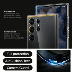 Spigen รุ่น Ultra Hybrid - เคส Galaxy S23 Ultra - สี Crystal Clear