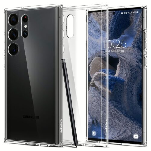 Spigen รุ่น Ultra Hybrid - เคส Galaxy S23 Ultra - สี Crystal Clear - Image 6