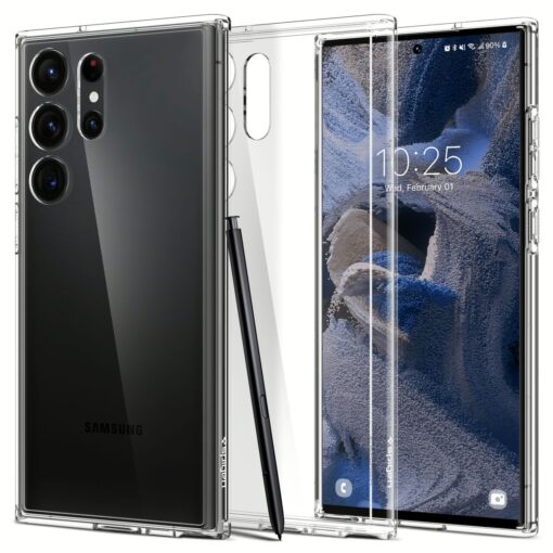 Spigen รุ่น Ultra Hybrid - เคส Galaxy S23 Ultra - สี Crystal Clear - Image 6