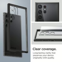 Spigen รุ่น Ultra Hybrid - เคส Galaxy S23 Ultra - สี Matte Black