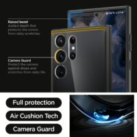 Spigen รุ่น Ultra Hybrid - เคส Galaxy S23 Ultra - สี Matte Black